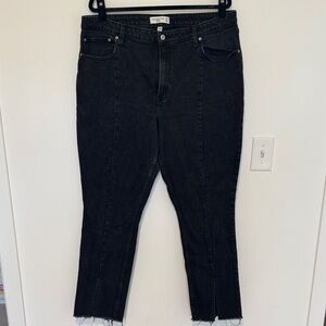 Abercrombie & Fitch The Skinny High Rise Black Jeans, Curve Love - Size 34/18 R